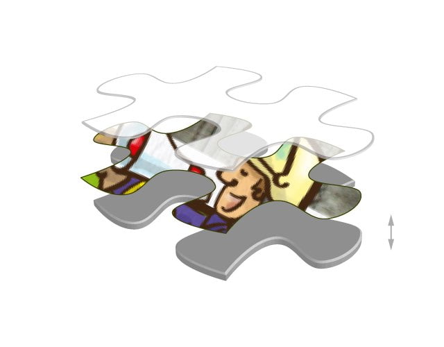 Puzzle karton