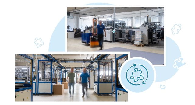 Til produktionen af puslespil i vores moderne produktionsbygninger anvender vi grøn elektricitet.